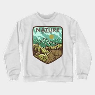 Mountain Nature Adventure Outdoor Crewneck Sweatshirt